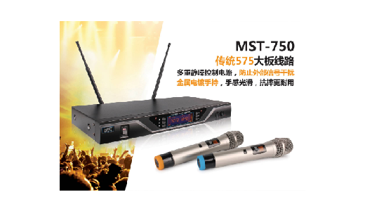 咪诗特MST-750 U段一拖二手持 无线话筒
